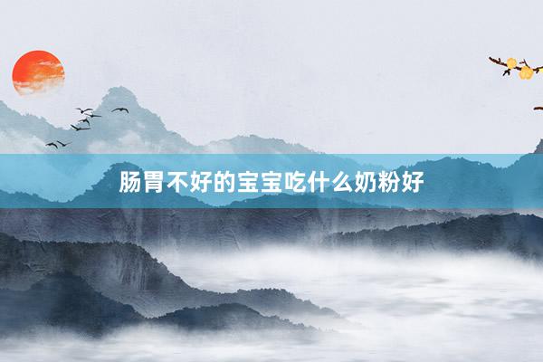 肠胃不好的宝宝吃什么奶粉好